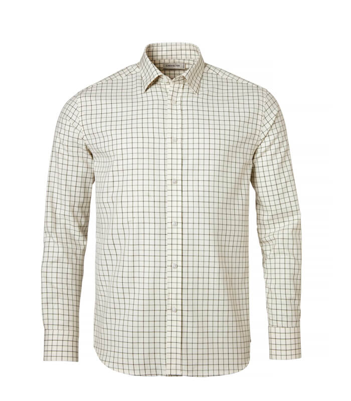 Camisa de cuadros de hombre en algodón de Chevalier - TuRopaDeCaza