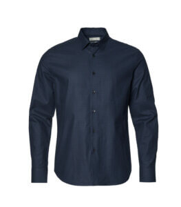 camisa de hombre azul