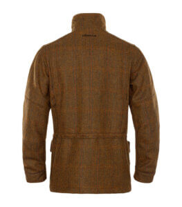 chaqueta caza tweed impermable harkila