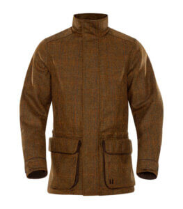 chaqueta caza tweed impermable harkila