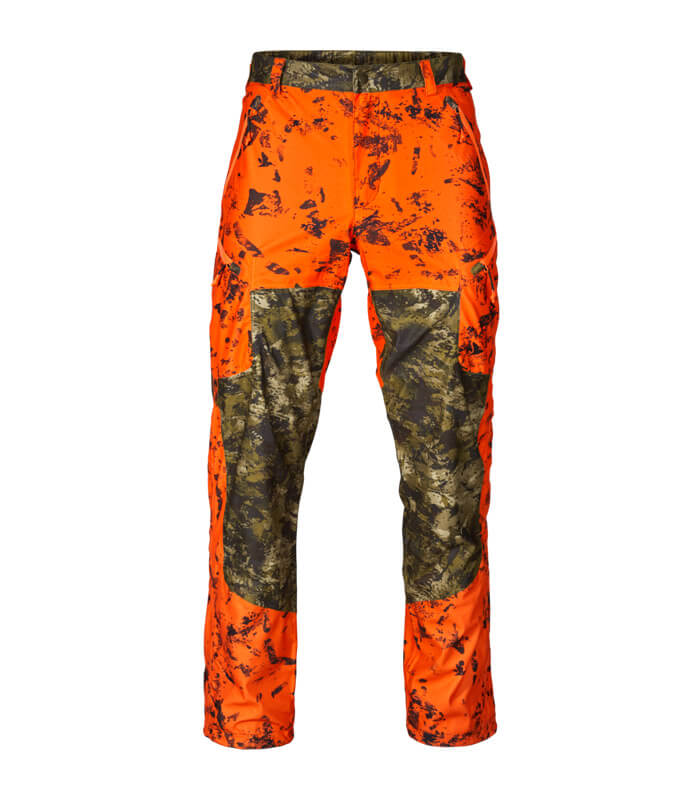 Pantalones Seeland de caza impermeable Camu y Alta Visibilidad