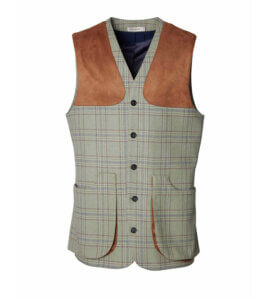 chaleco de tweed de hombre