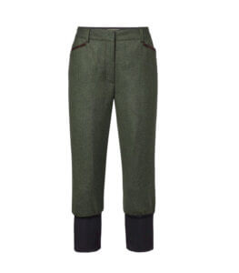 pantalones breeks de mujer en loden tweed