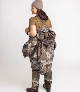 chaqueta de caza de mujer camuflaje impermeable