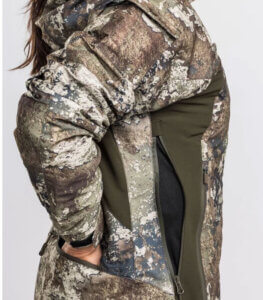 chaqueta de caza de mujer camuflaje impermeable