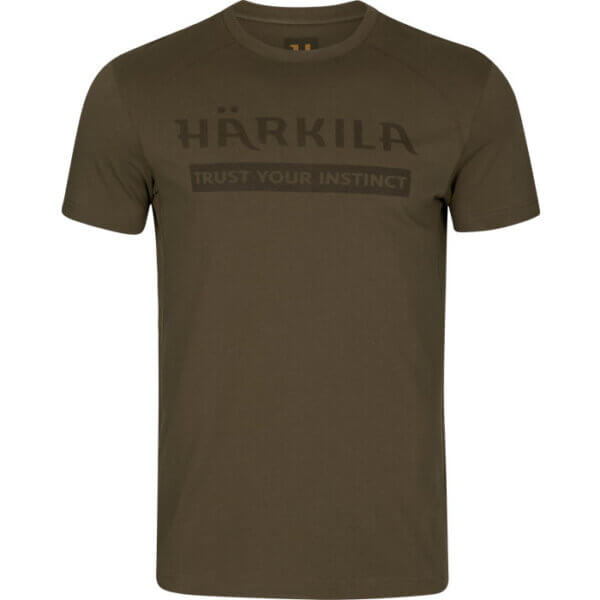 camiseta algodon manga corta con logo de Harkila