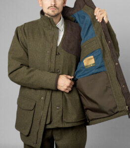 chaqueta de tweed de hombre lana seeland