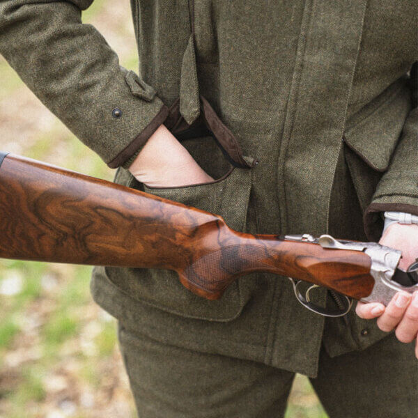 chaqueta de tweed de mujer de la marca Seeland