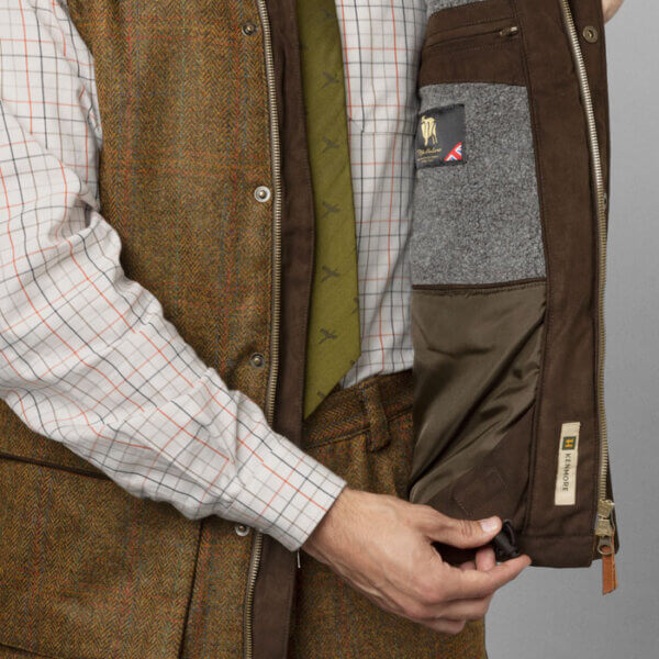 chaleco harkila de hombre de tweed para tiro