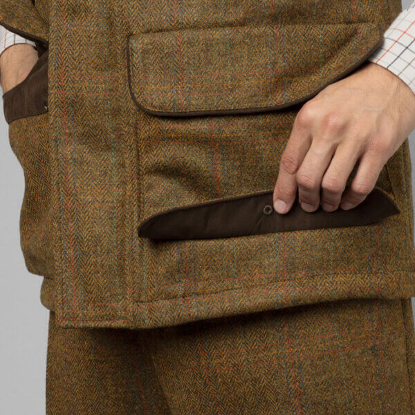 chaleco harkila de hombre de tweed para tiro