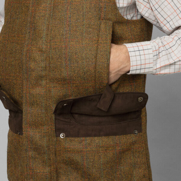 chaleco harkila de hombre de tweed para tiro