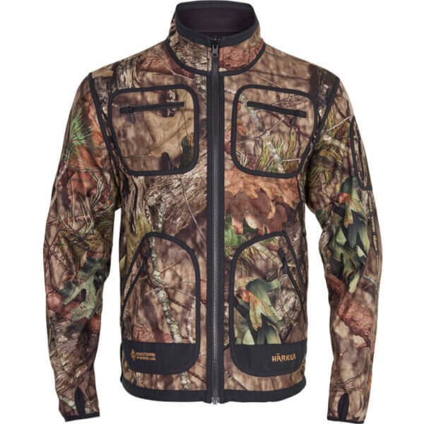 chaqueta polar Kamko de harkila camuflaje mossy oak . polar reversible