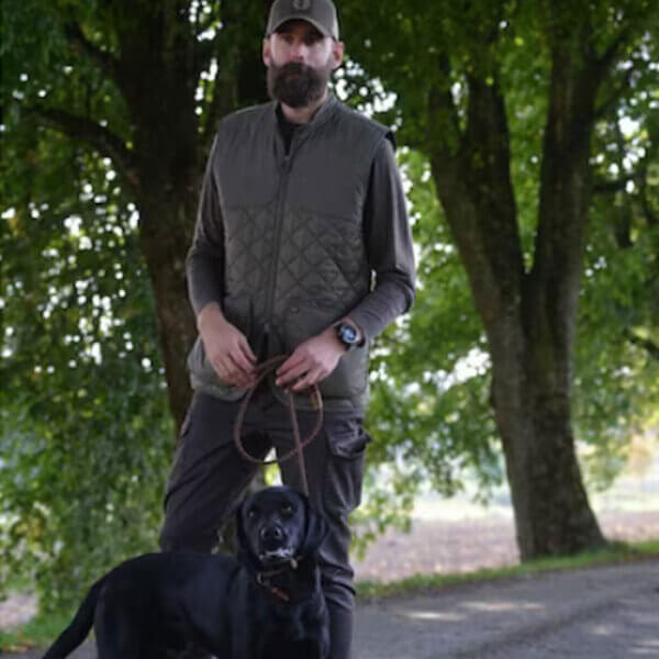 chaleco husky para hombre verde