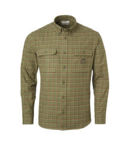 Heron Camisa de Flanela Hombre Field Green