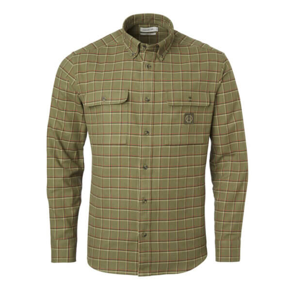 Heron Camisa de Flanela Hombre Field Green