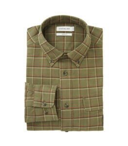 Heron Camisa de Flanela Hombre Field Green