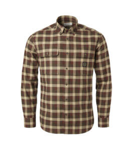 Heron Camisa de Flanela Hombre Field Green