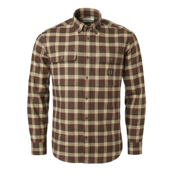 Heron Camisa de Flanela Hombre Field Green