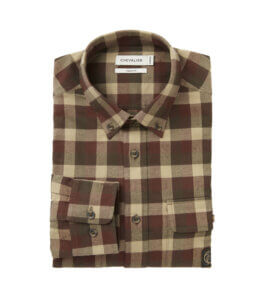 Heron Camisa de Flanela Hombre Field Green