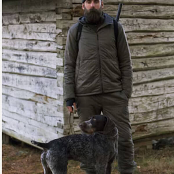 chaqueta plumifero de caza para hombre