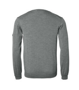 jersey de lana merino de hombre gris