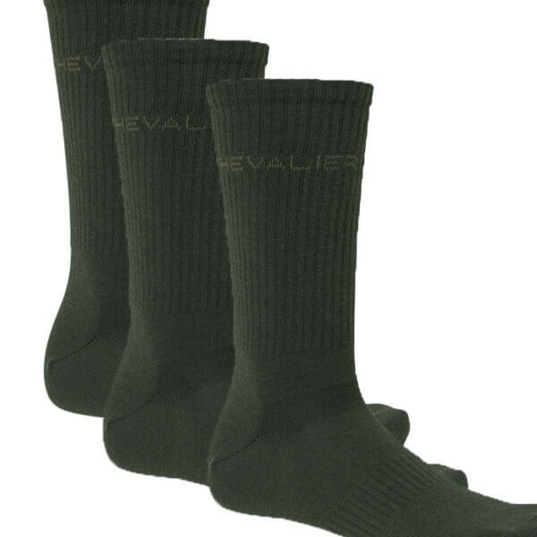 pack de tres calcetines de coolmax verde