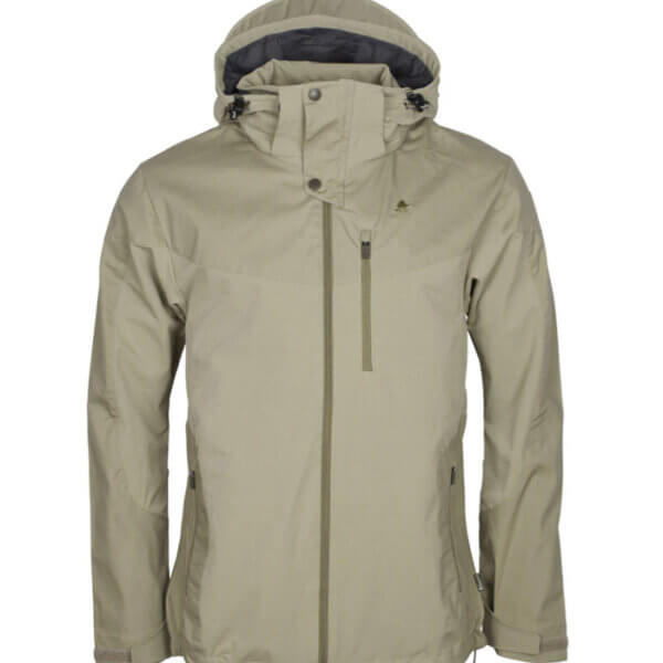 chaqueta hombre repelente al agua beige claro