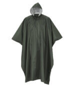 poncho verde impermeable