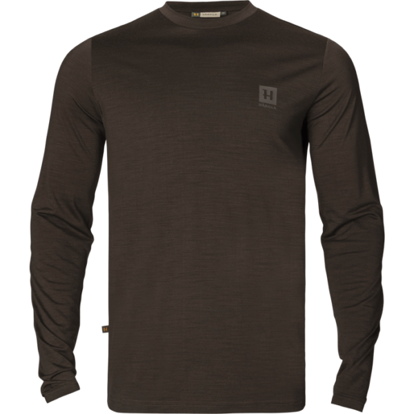 camiseta térmica hombre lana merino harkila