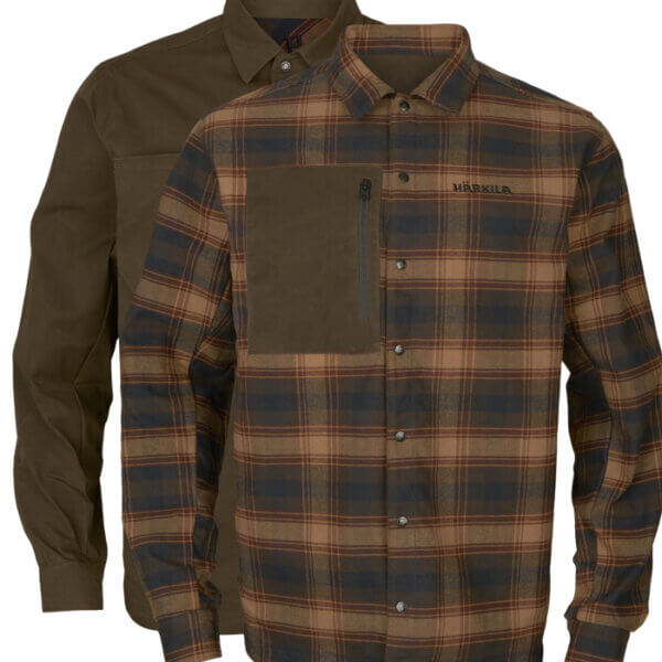 Eirik Sobre Camisa reversible de hombre Dark Olive