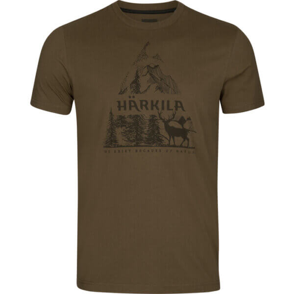 harkila-nature-camiseta-de-hombre-algodon-cuello-redondo-manga-corta-verde-1